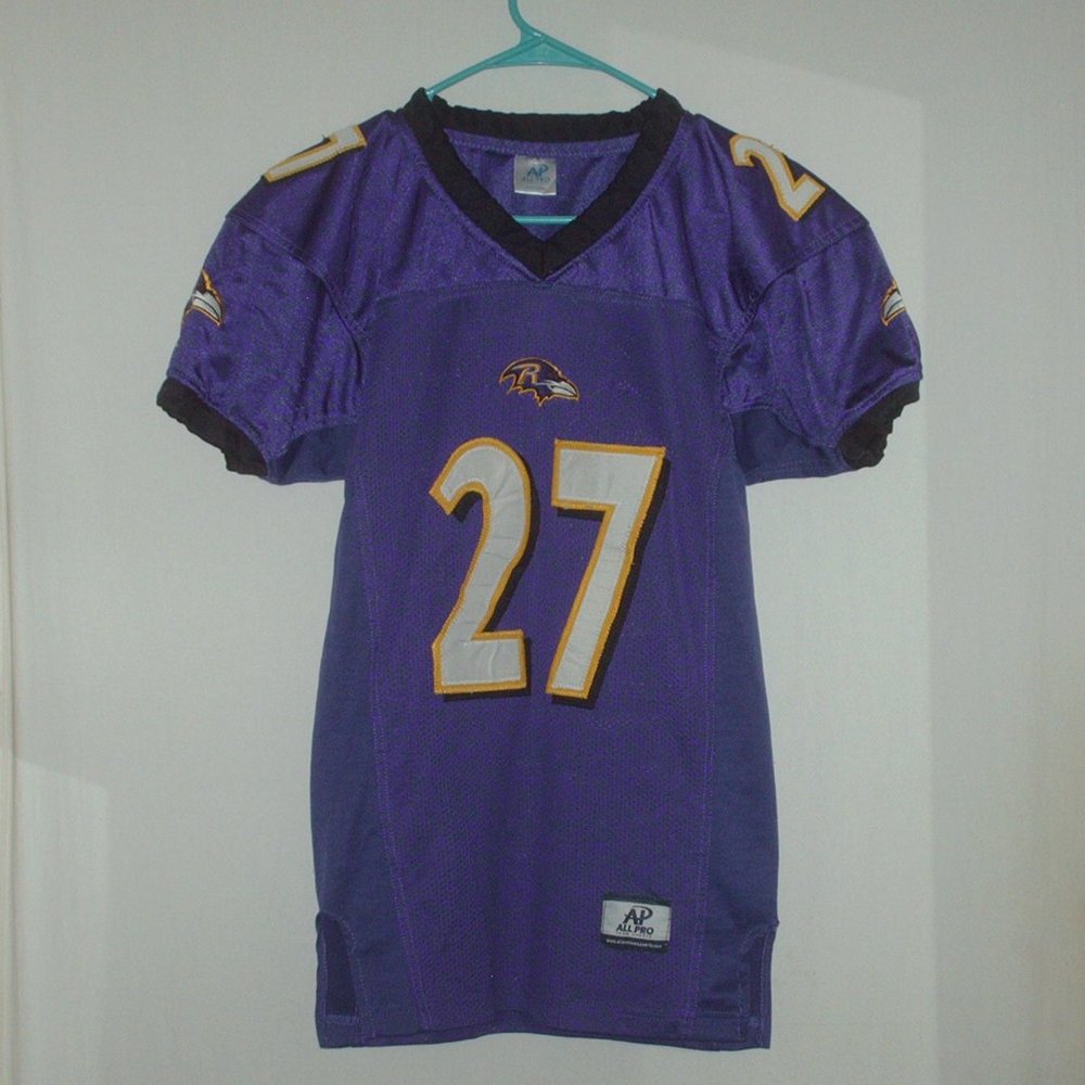 Lady's Baltimore Ravens Jersey #27 - size YM
